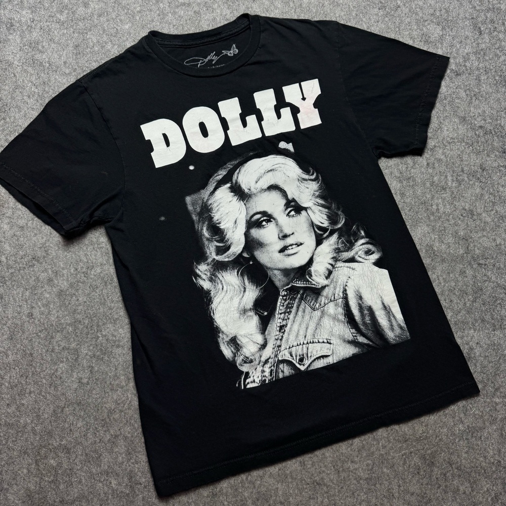Dolly Parton Country Music Shirt Small Black Tribute Tee